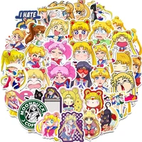 103050 pieces sailor moon cute cartoon new stickers for mobile phone laptop cup computer motorcycle guitar graffiti stickers