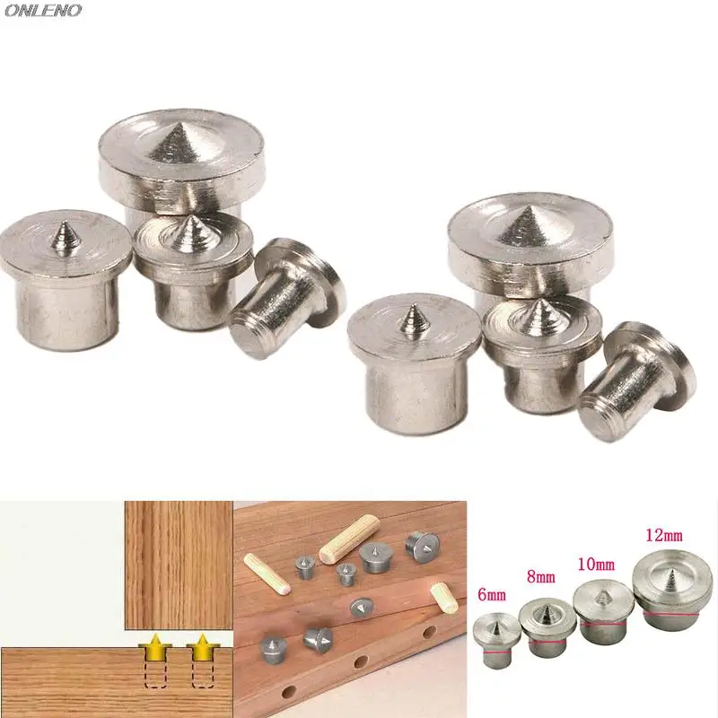 

Wood Pin Locator Panel Furniture Positioning Carpentry Dowel Tips Round Log Pin DIY Locator Wooden Pin Center Punching Fitting