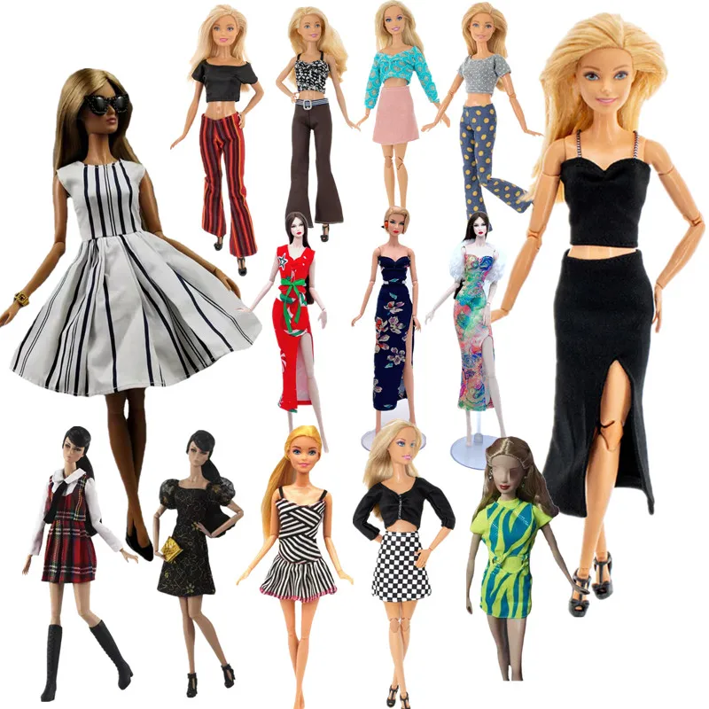 Одежда для куклы Барби 1/6 BJD комплект одежды кроп-топ юбка платья 11 5 дюйма