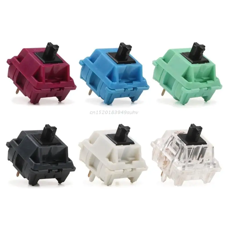 

10 шт. BSUN шовный переключатель 3Pin RGB линейные переключатели 45 грамм 67g давление для GK61 GK64 GH60 RK61 механические кнопочные панели