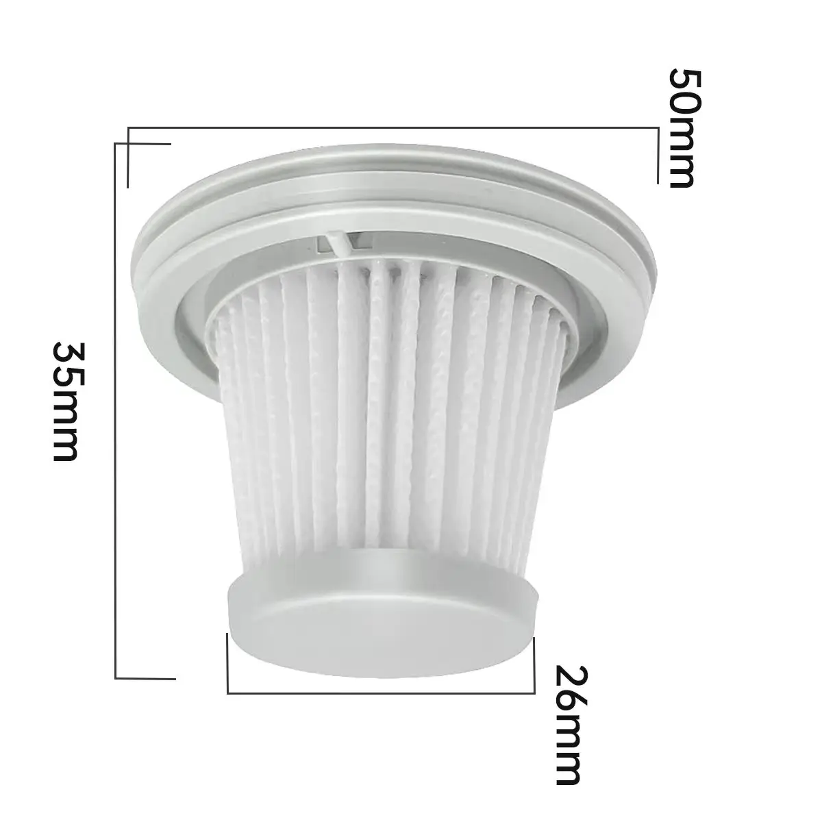 Фото Сменный HEPA-фильтр для беспроводного мини-пылесоса Xiaomi Mi Home SSXCQ01XY H13 (для дома и автомобиля) №2