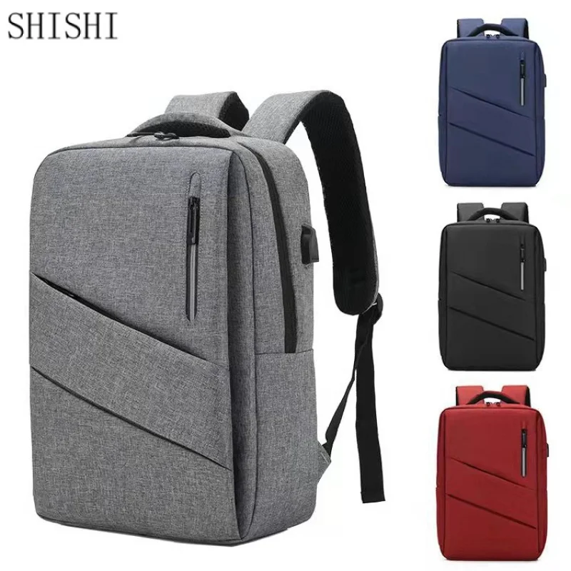 New Men Casual Backpack 17-Inch Laptop Bag Schoolbag Business Men's Backpack Male Multi-Function Packbag