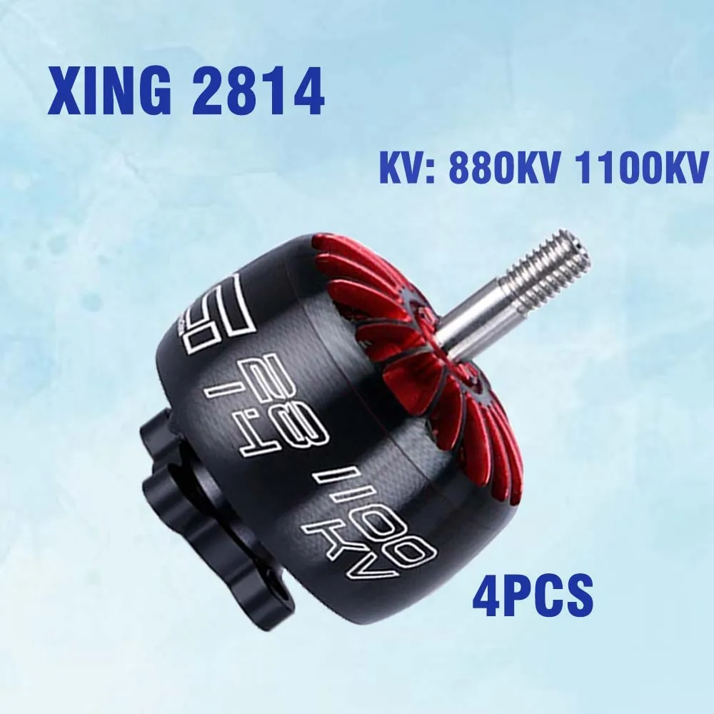 

4PCS Brushless Motor IFlight XING X2814 880KV 1100KV 3-6S Lipo battery for RC Drone FPV Racing Spare Part DIY Airplane