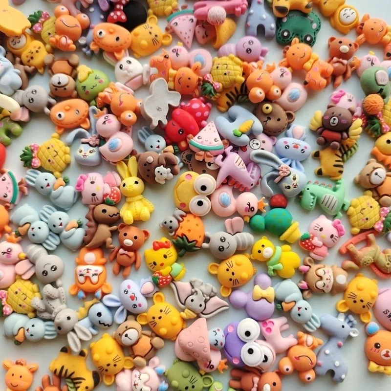

Hot 10bag 5cm cartoon animal dog kity bear mystery bag figure doll toy soft rubber kids funny blind box