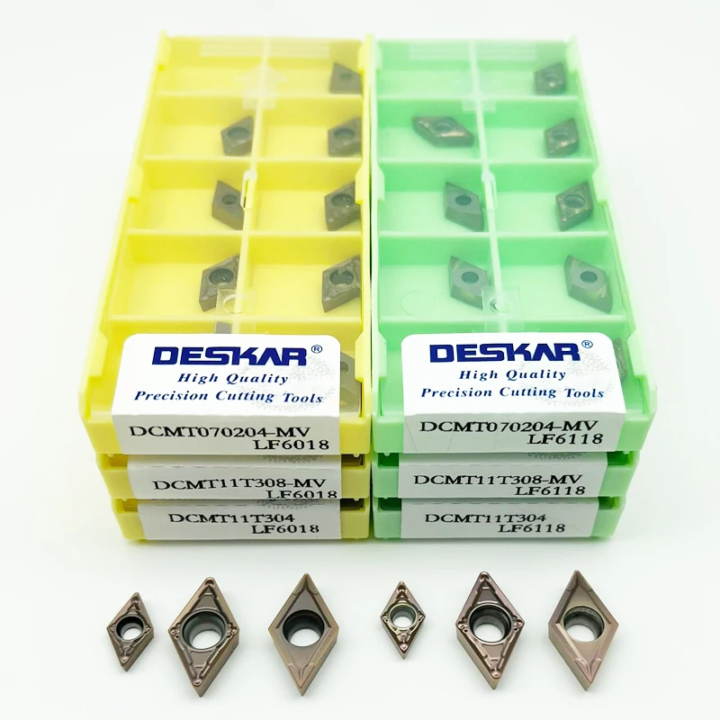 Фото Твердосплавные вставки DCMT DCMT070204 DCMT070208 DCMT11T304 DCMT11T308 MV Токарная вставка Лезвие токарного станка с ЧПУ для нержавеющей стали №2