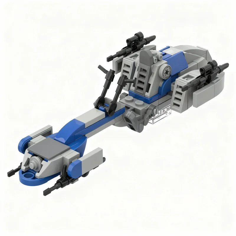 Фото Набор строительных блоков MOC BARC Speeder, 132 детали, модель для сборки, развивающая игрушка, идея для рождественского подарка, креативный конструктор, подарок на день рождения №1