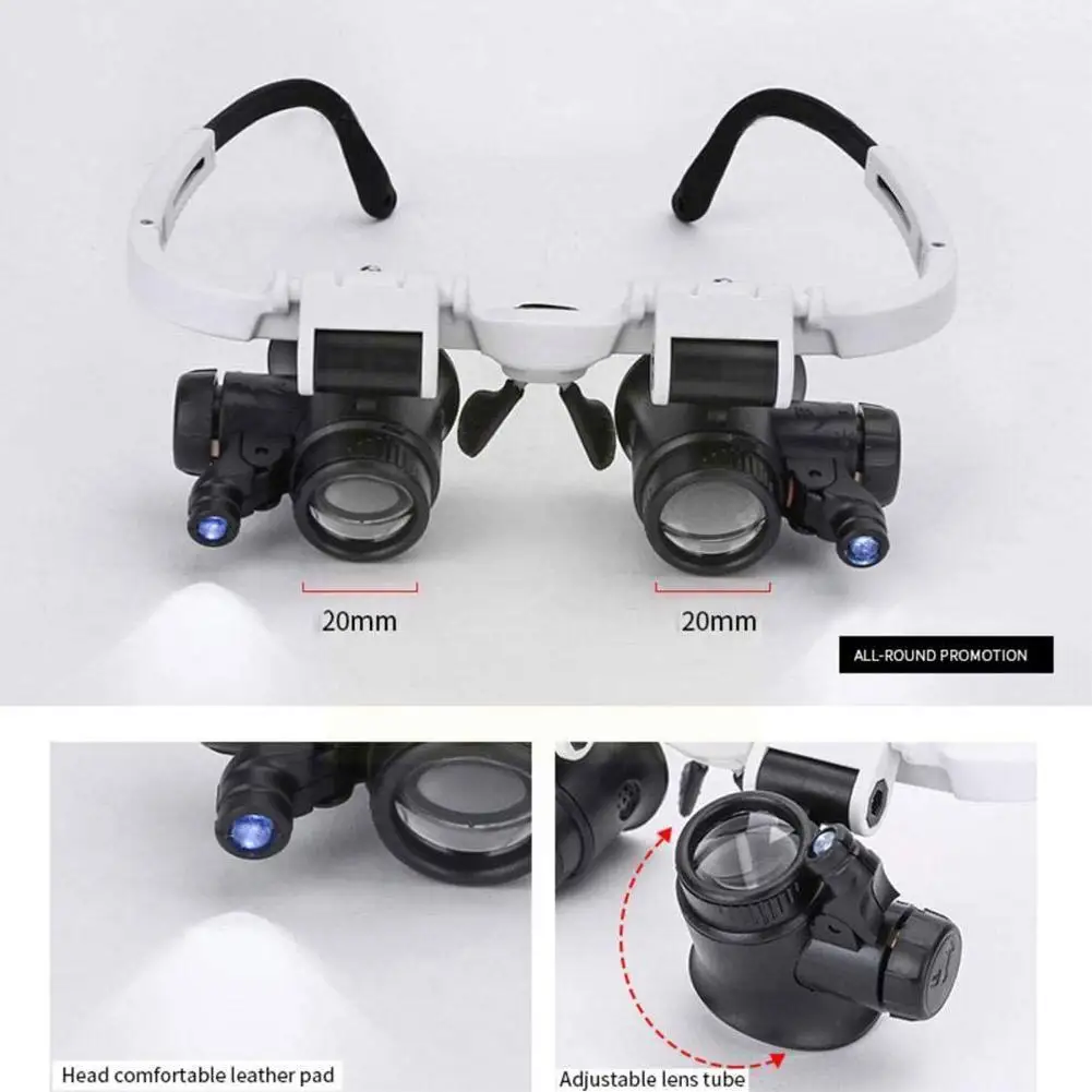 

Jeweler Watchmaker With Led Light Magnifying Glass Led Magnifying Glasses Magnifying Glass Glass Reading Glasses G0v9