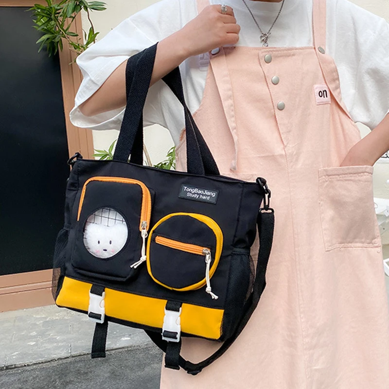 

Новые модные Мультяшные сумки с несколькими карманами для девочек, студенческие сумки, повседневные дорожные сумки-мессенджеры большой вместимости, милые женские сумки на плечо