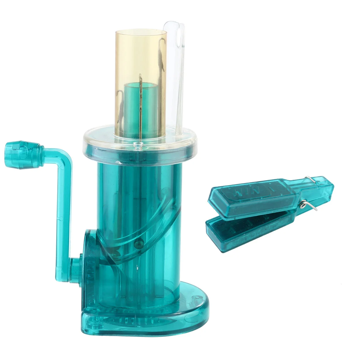 

3pcs DIY Hand Knitting Mill Mini Knitting Machine Winder Tools without Lid