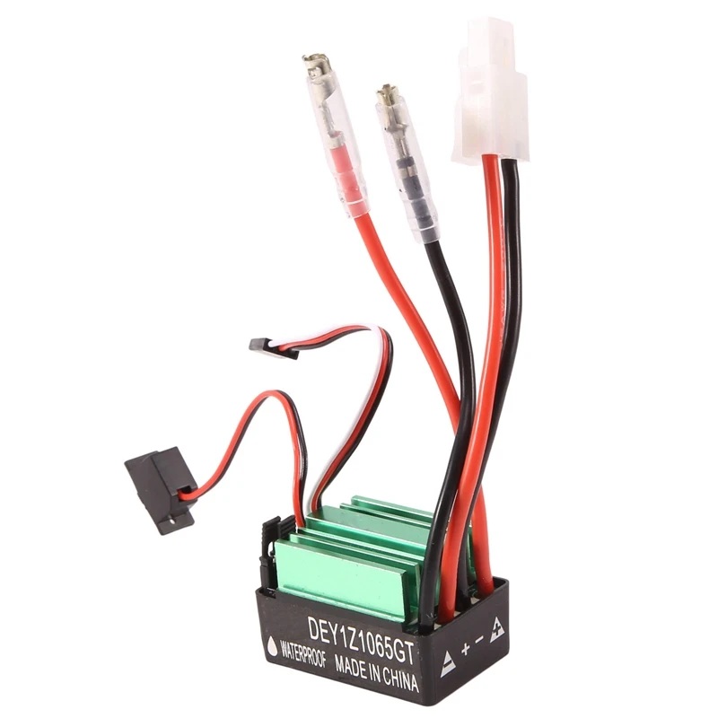 

65A ESC Waterproof Brushed Electric Speed Controller With Tamiya Plug For Traxxas Trx4 Axial SCX10 HSP RC4WD HPI RC Car