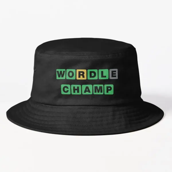

Панама Wordle Champ, однотонная Весенняя шляпа от солнца и рыбаков Кепки для мальчиков и мужчин в стиле хип-хоп, летние рыбки, черные женские повседневные