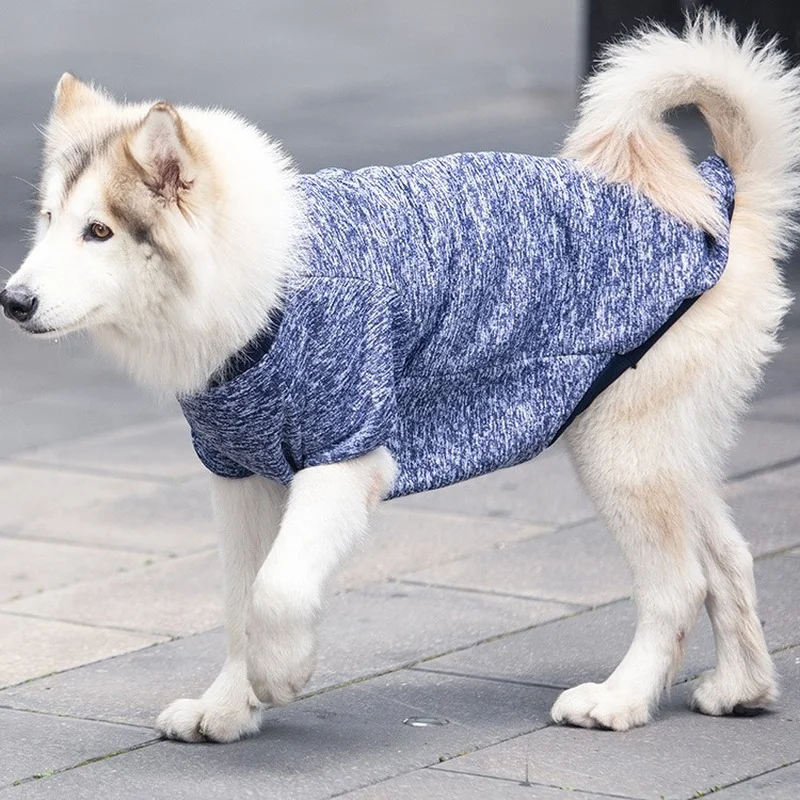

Autumn Winter Warm Large Dog Clothes for Big Dogs Coat Jacket for Labrador Golden Retriever Alaskan Sweater Clothing Pet Costume
