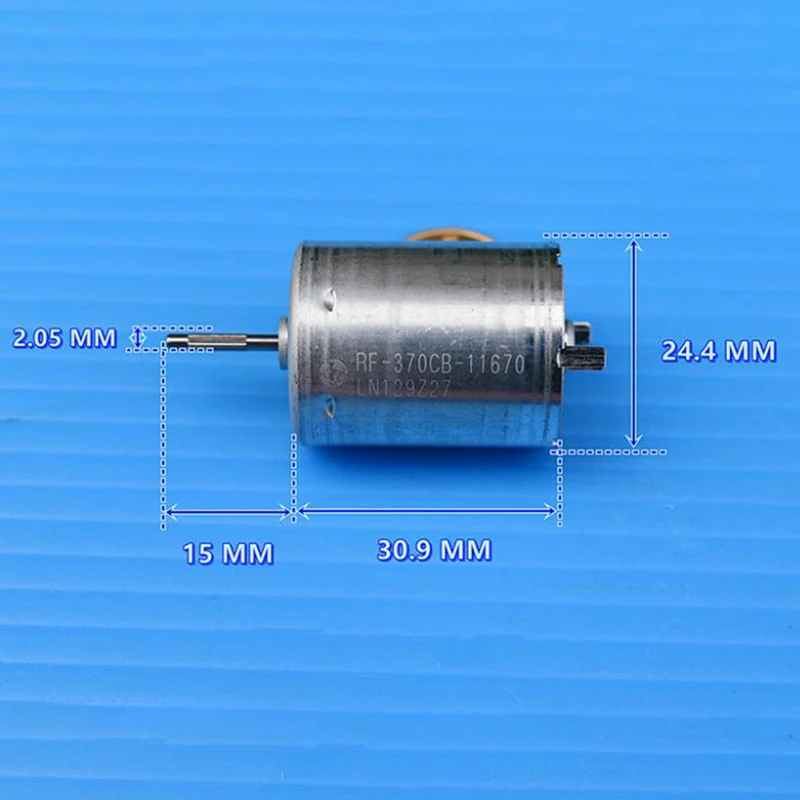 Бесшумный микро двигатель постоянного тока 12-24 В 370 об/мин медленные скоростные