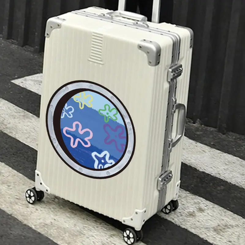 

NEW Anime Spongebob Series A4 Size Window Sticker Cartoon Wall Sticker Luggage Decoration Scratches Cover Dormitory Sticker