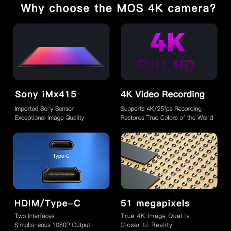 Фото Микроскопная камера MECHANIC MOS 4K/4K Pro/ MOS 500/510 55 МП 51 МП с HDMI и Type-C для ремонта мобильных телефонов и пайки печатных плат. №2