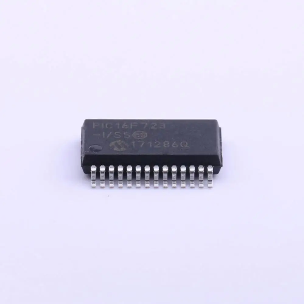 

MCU 8-bit PIC16 PIC RISC 7KB Flash 2.5V/3.3V/5V 28-Pin SSOP Tube - Rail/Tube PIC16F723-I/SS