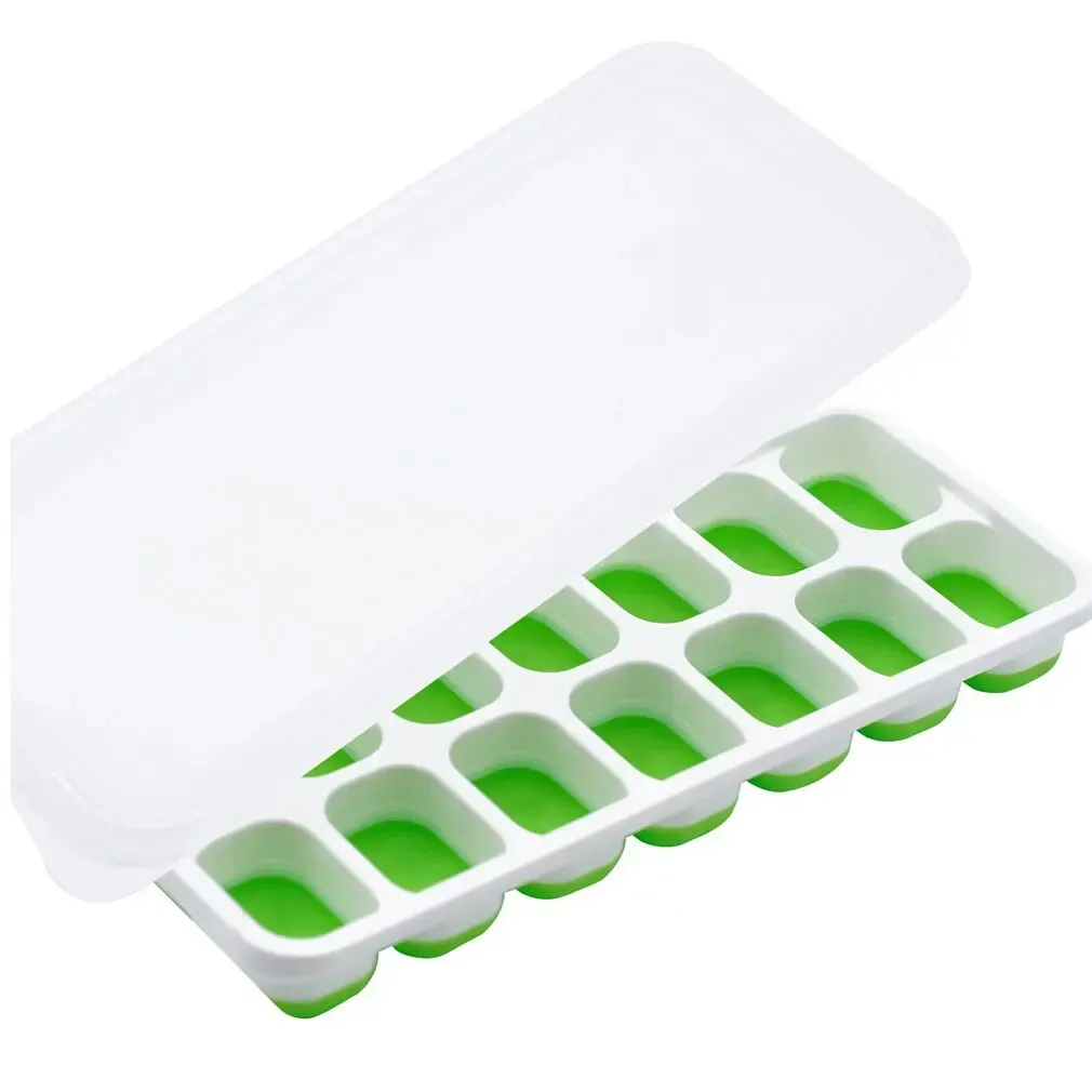 

Силиконовый лоток для кубиков льда 14 шт зеленый