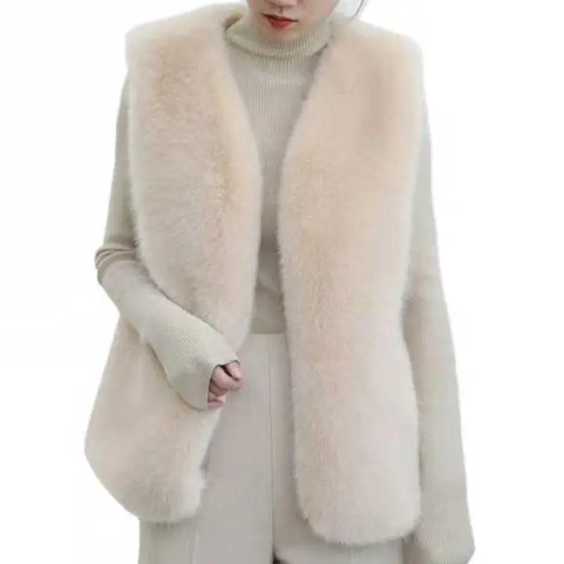 Fall/winter women's coat imitation fur vest padded Mao Mao vest vest