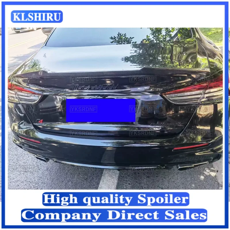 

Для Maserati Quattroporte автомобильный Стайлинг Aspec стиль углеродное волокно задний багажник губа крыло спойлер сплиттер 2013-2018