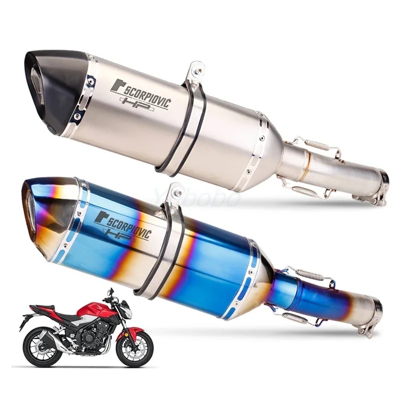 2007-2020 модифицированный без шнуровки мотоциклетный глушитель CB400 коллектор