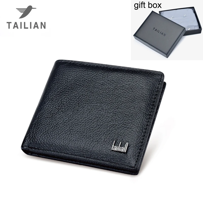 

Men's Wallet Short Style Business Classic Multi Card Holder Genuine Leather Money Purse