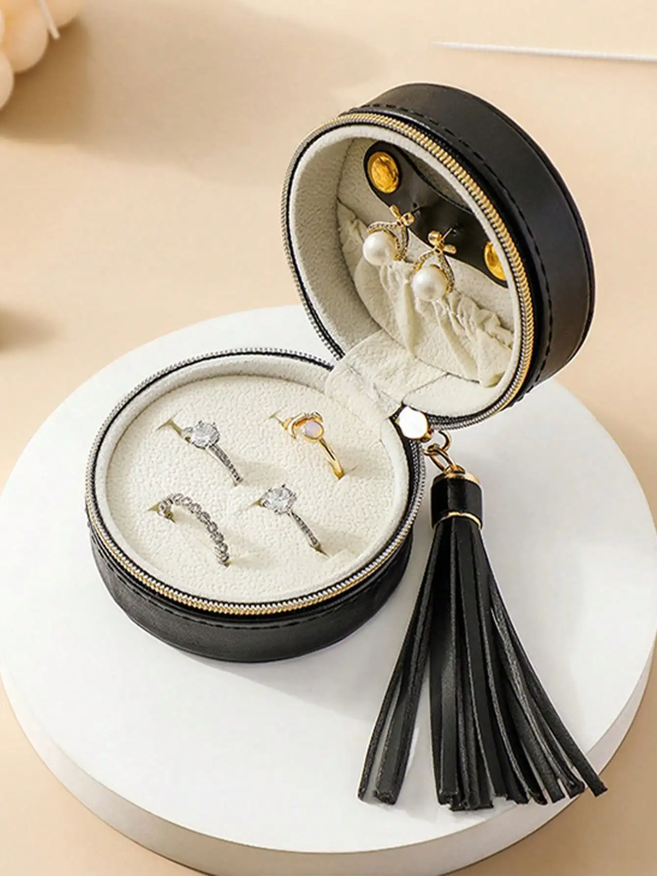 

Мини органайзер для украшений из искусственной кожи