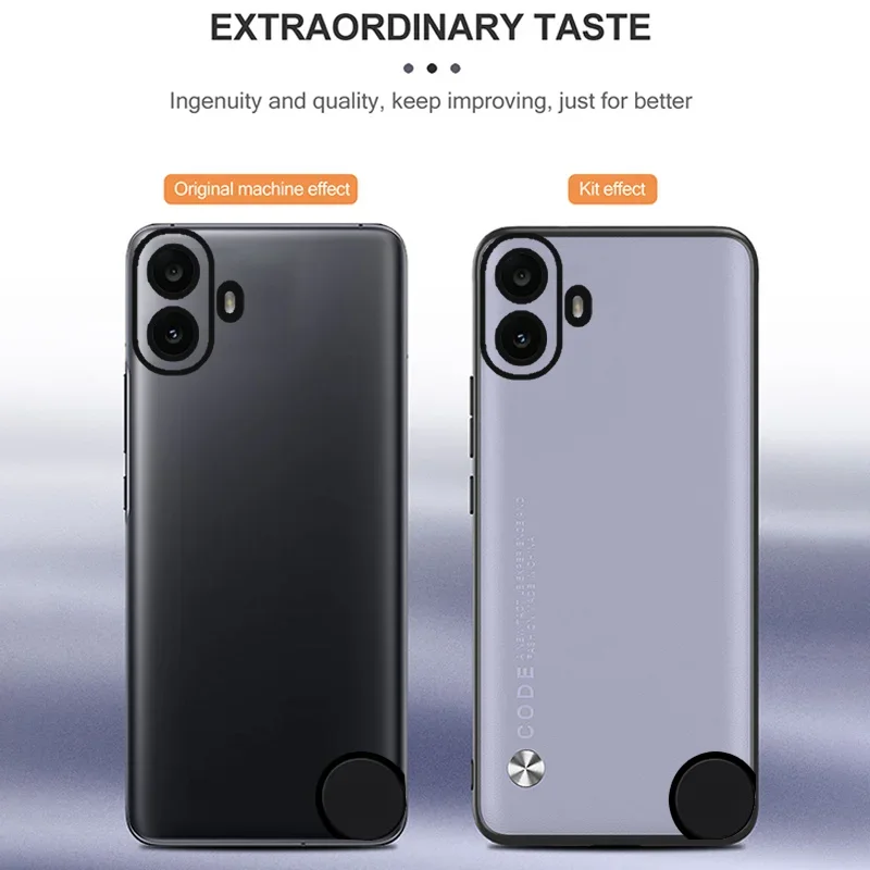 Задняя крышка с текстурой кожи чехол для телефона Nothing CMF Phone 1 универсальная