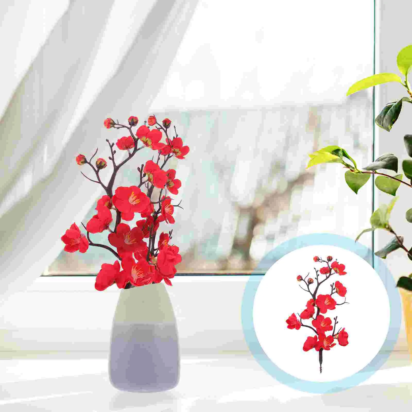 

5 Pcs Fake Wintersweet Flower Ornament Fake Flower Decor Flower Arranging Wintersweet