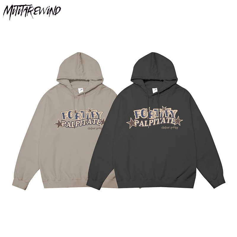 

Свободные мужские толстовки с надписью в американском стиле, унисекс, большие размеры, уличная одежда в стиле хип-хоп, Парные толстовки, топы