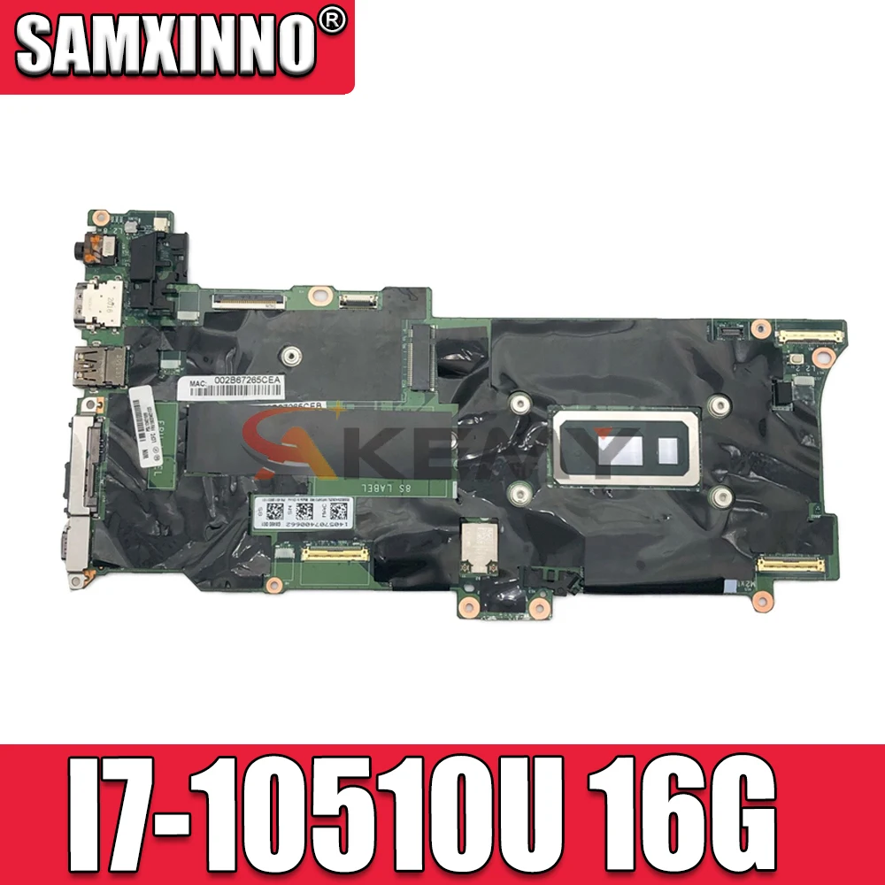 

GX490 NM-C661 For Lenovo X1C X1 Carbon 8th Gen X1 Yoga 5th Gen laptop motherboard With CPU I7-10510U RAM 16G FRU 5B20Z25550