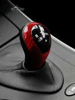 red carbon fiber gear shift knob cover fit for bmw m3 2009 13 m5 2005 08 m6 2006