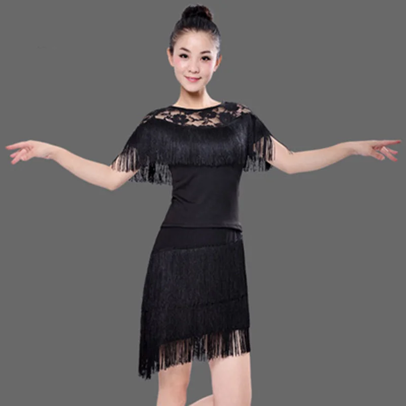 

Fringe Latin Dance Dress Women Tango Dress Salsa Rumba Modern Dance Costumes Great Gatsby Dress 1920 Flapper Vintage Party Dress