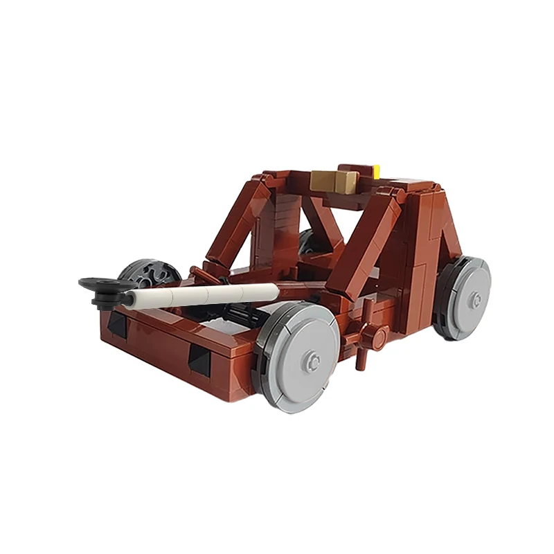

MOC-107421 Medieval Catapult/Siege Vehicle Transporter Blocks Suitable For Various Medieval Building Scene Brick Toys kid Gift