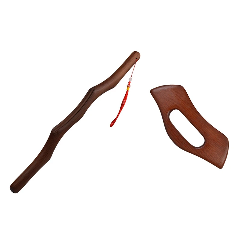 

Guasha Scraping Board & Guasa Gua-Sha Massage Reflexology Relaxation Body Spa Treatment Wood Stick