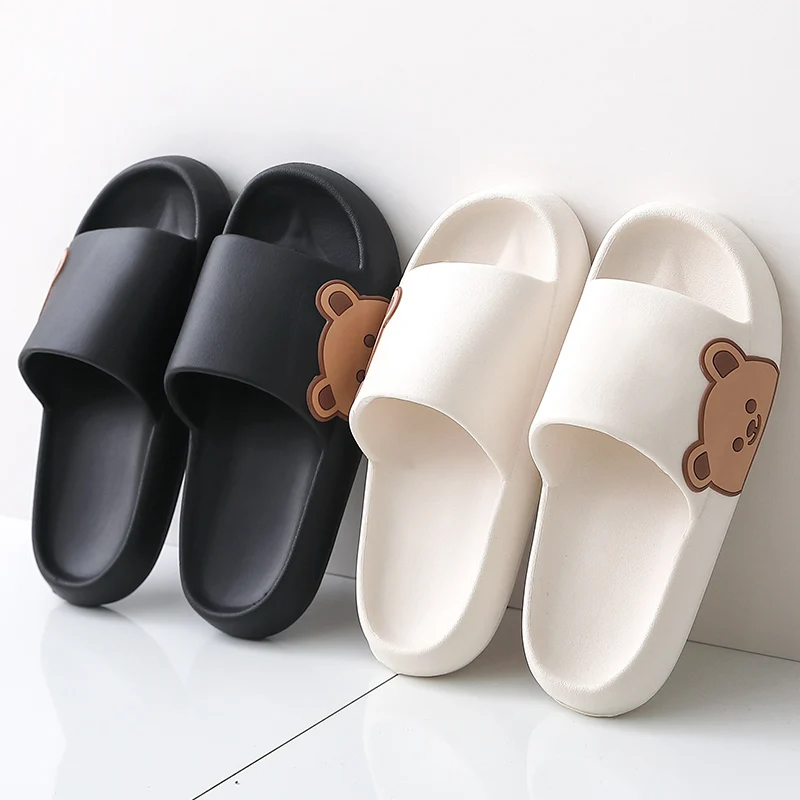 Graffiti Women Slippers Summer Slide Cartoon Shoes EVA Outdoor Women Slides Soft Thick Soled Non-slip Pool Indoor Home Slippers