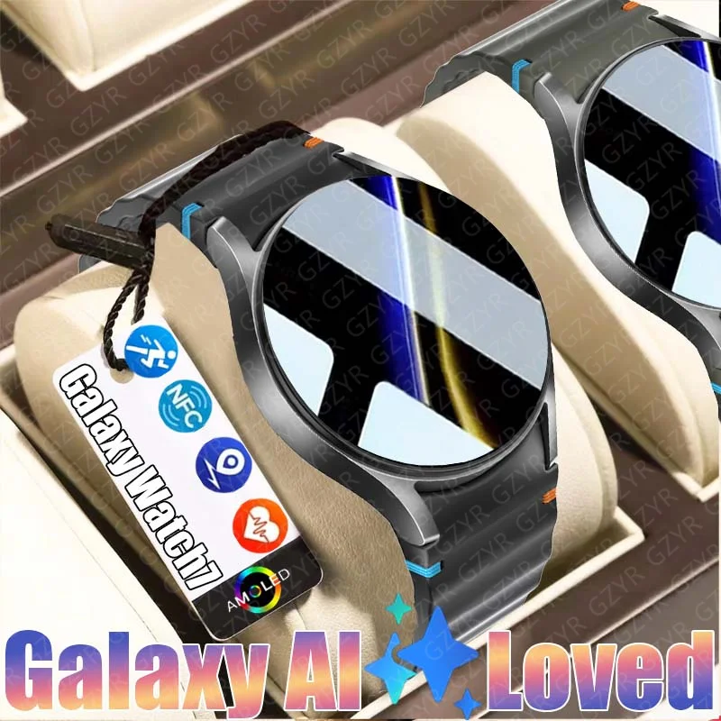 Новинка для Galaxy Watch 7 мужские умные часы GPS спортивная трек AMOLED-экран HD Bluetooth вызов