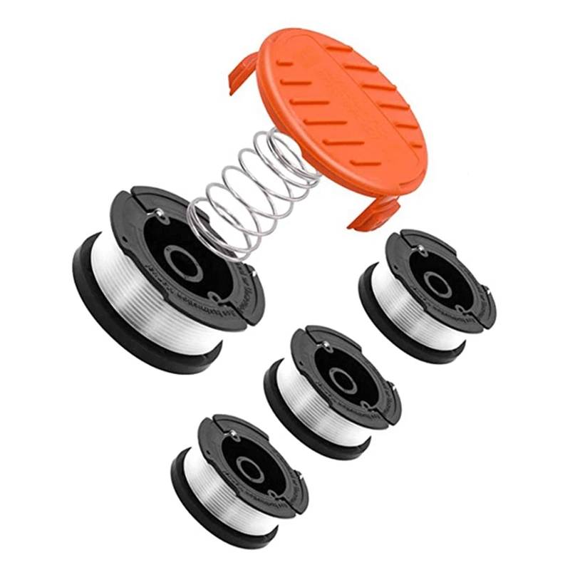 

Replacement Grass Trimmer Spool AF-100-3ZP 4-Pack With RC-100-P Cap And Spring, 30Ft 0.065 Inch Trimmer Line