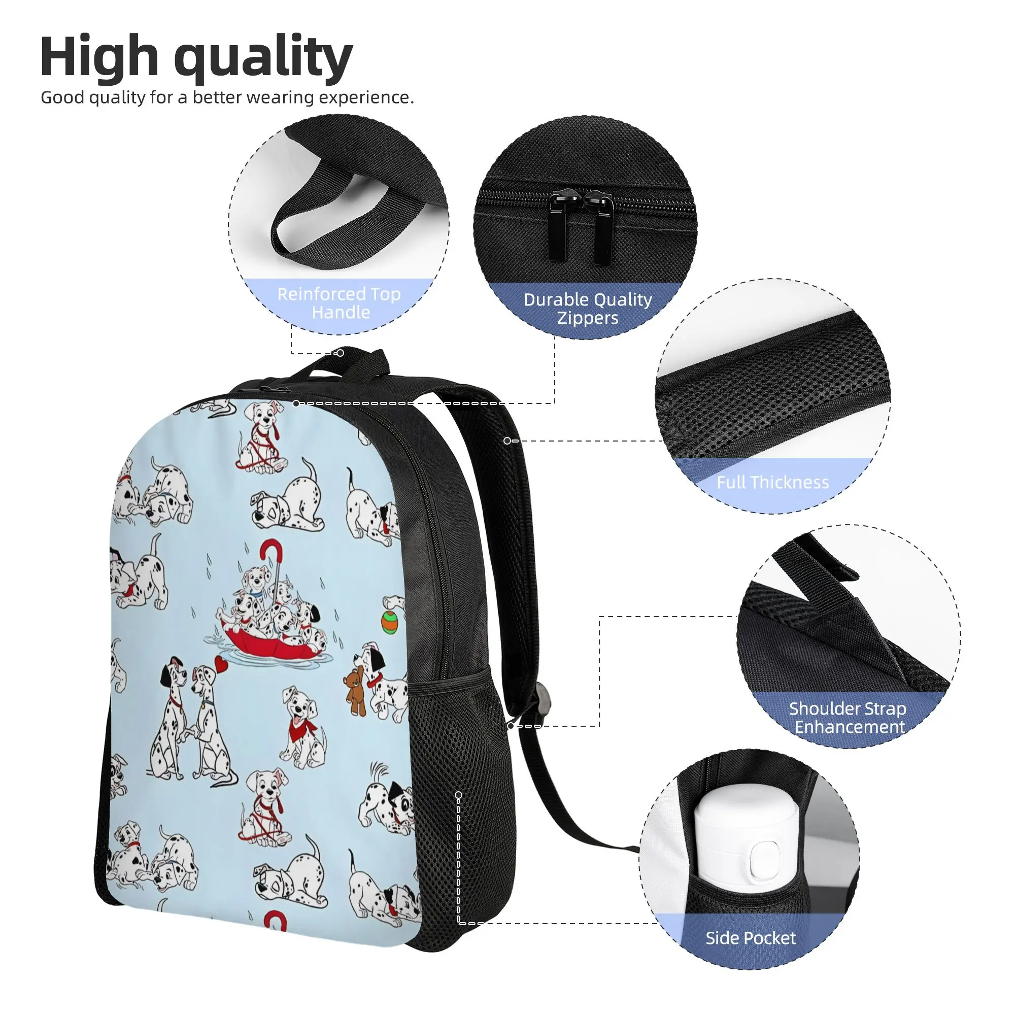 Фото Рюкзак Disney Spots And Smiles Dalmation Collage с изображением 101 далматинца и 102 далматинцев, новый, к началу учебного года №3