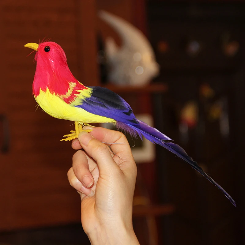 Искусственный попугай ручной работы Искусственное перо из вспененного