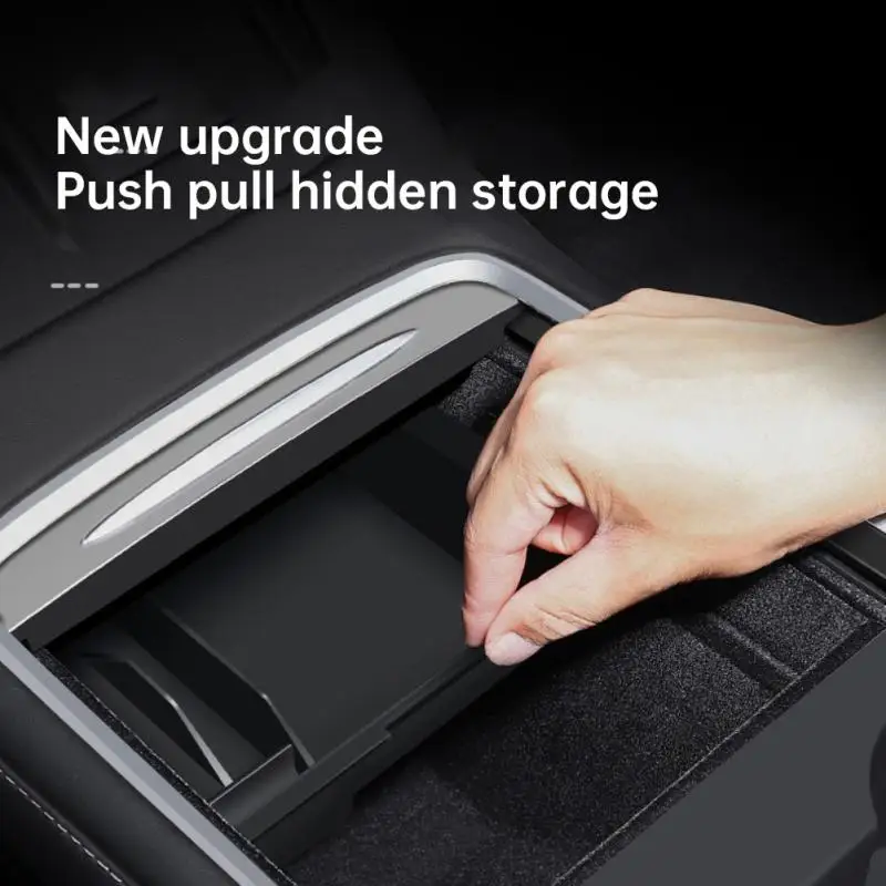

Flocking Lining Under-seat Storage Box Durable Modified Accessories Portable Shock-proof Armrest Box Storage Inner Box Universal
