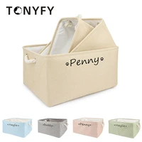 storage box pet toy custom free print name foldable gift storage container for dogs cats portable pet bag basket pet accessories