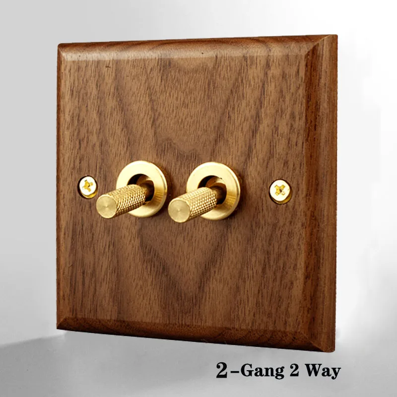 Настенный Регулируемый переключатель двухходовой накатанный латунный рычаг