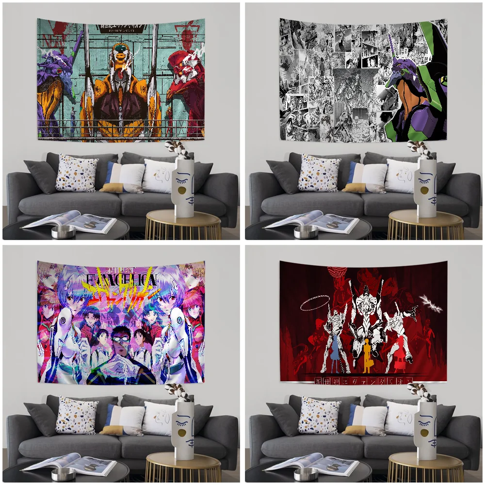 E-Evangelion DIY Настенный гобелен Искусство Научная фантастика Комната Домашний декор