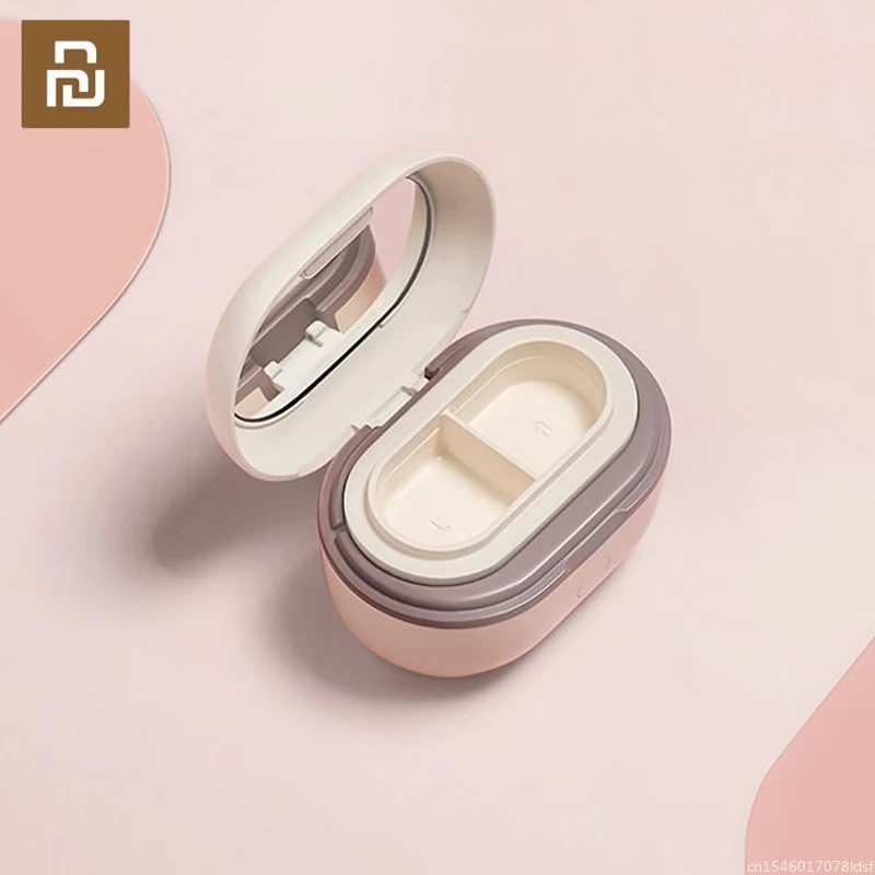 Новинка 2022, аппарат Youpin Eraclean для ультразвуковой очистки контактных линз, 110 кГц, перезаряжаемый аппарат для очистки контактных линз с частотной вибрацией