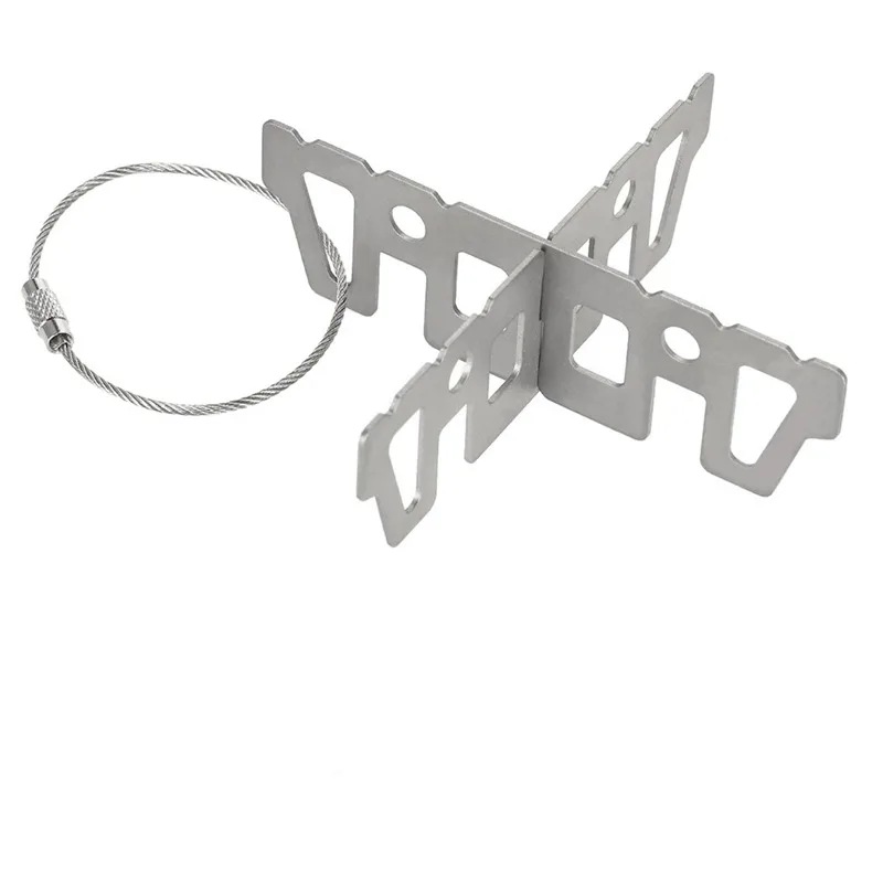 Открытый vrijstalen спирт Fornuisrek комбинированный набор мини Ultralichte draagnaked Vloeibare Kruis Stand