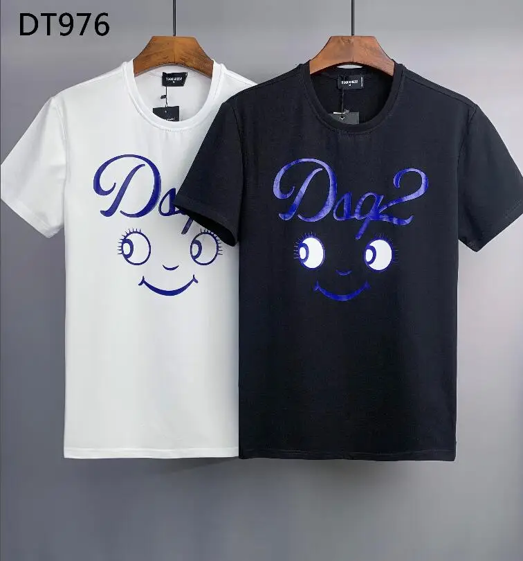 

oversized shirt Dsquared2 Smiley couples fashion casual cotton short-sleeved round neck Men T-shirt DT976