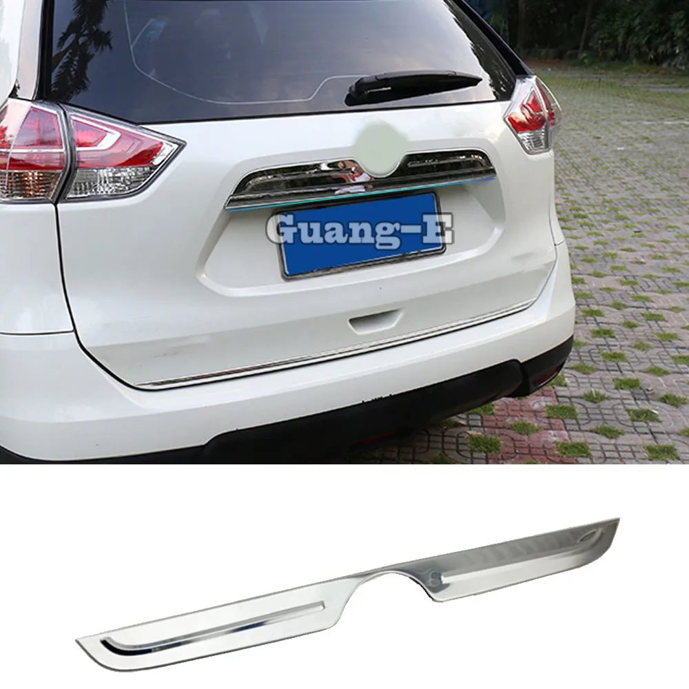 

For Nissan X-Trail Xtrail T32/Rogue 2014 2015 2016 Stainless Steel Rear License Plate Door Tailgate Frame Plate Trim Lamp Trunk