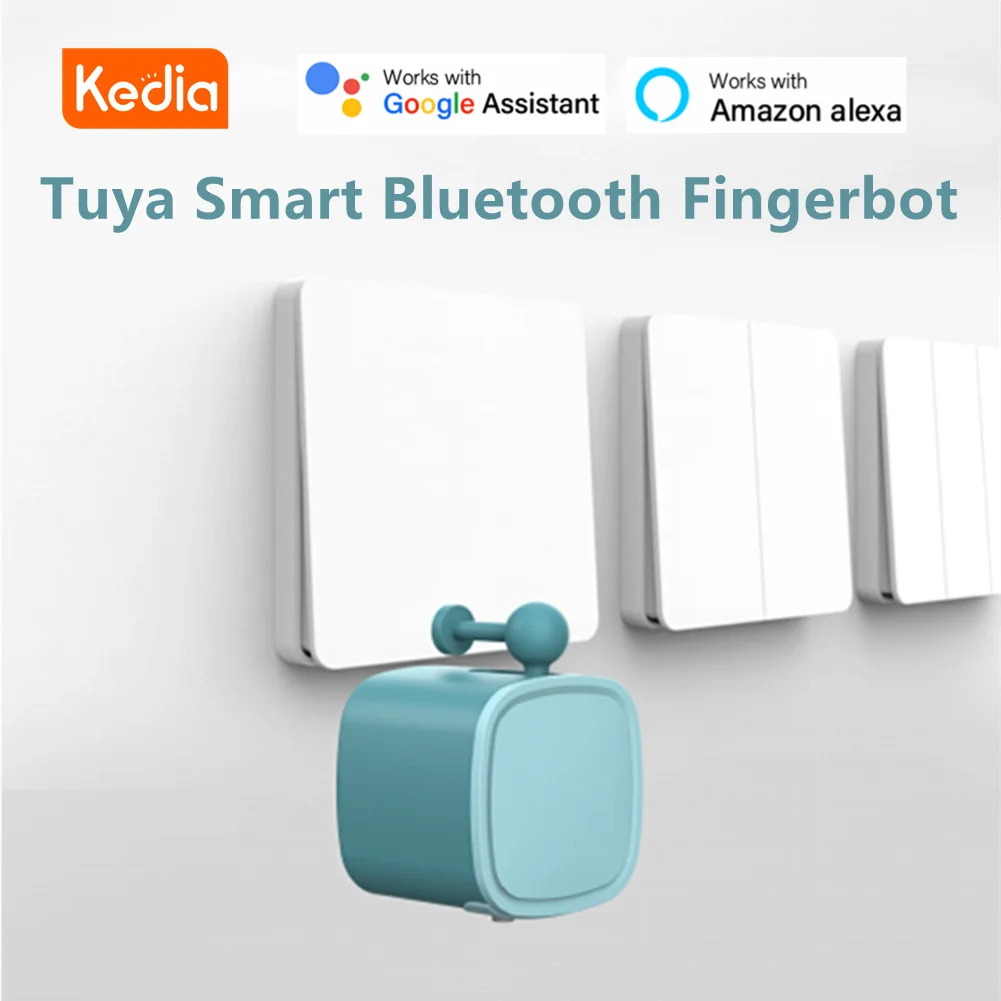 

Tuya Smart Bluetooth Fingerbot Switch Button Pusher 3C Toy Smart Life App Voice Control Smart Home Via Alexa, Google Assistant