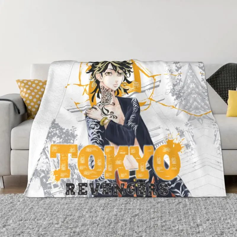 

Японское одеяло манга Токийский манга, плед с 3D принтом, Фланелевое флисовое теплое одеяло с аниме для путешествий, постельное белье, покрыв...