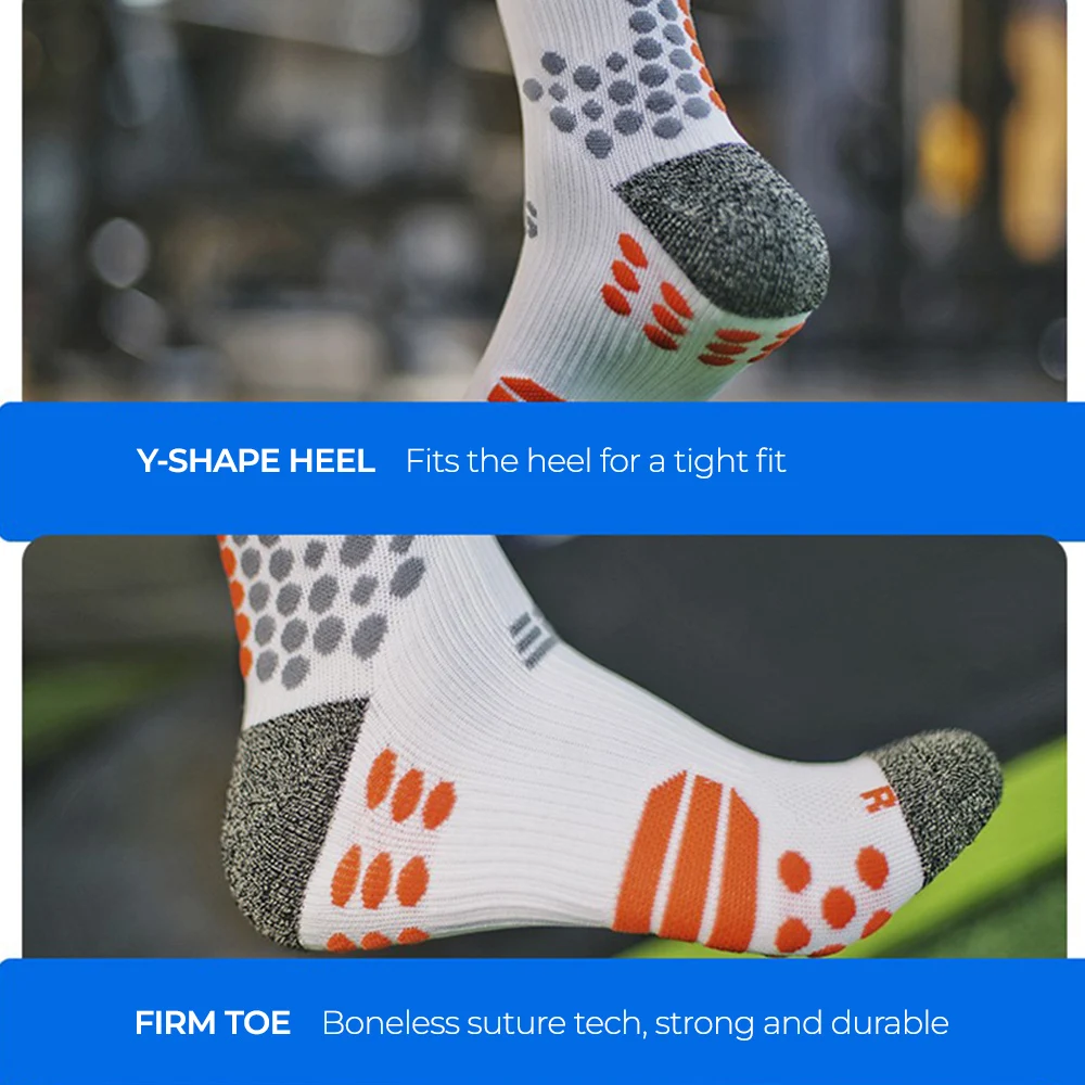 Sports Socks for Men Nano Copper Deodorant Antibacterial Sock Cycling Running Climbing Summer Basketball Bicycle MTB Compression